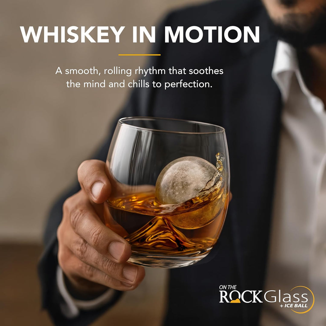 GHI on The Rock, Glas und Eiskugel Set
