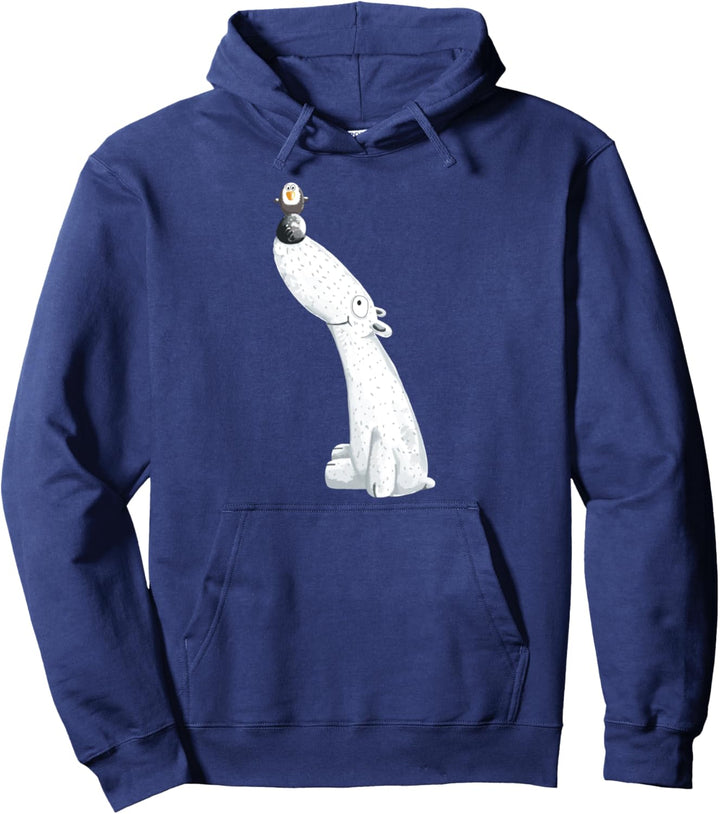 Eisbär Mit Pinguin I Bären Design I Wildtier Bär Fun Pullover Hoodie