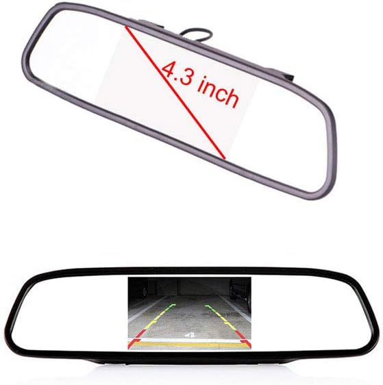 「18mm Linse Top Qualität Rückfahrkamera + 4.3 Zoll Auto Rückspiegel 」Bremsleuchte Bremslicht Auto Da