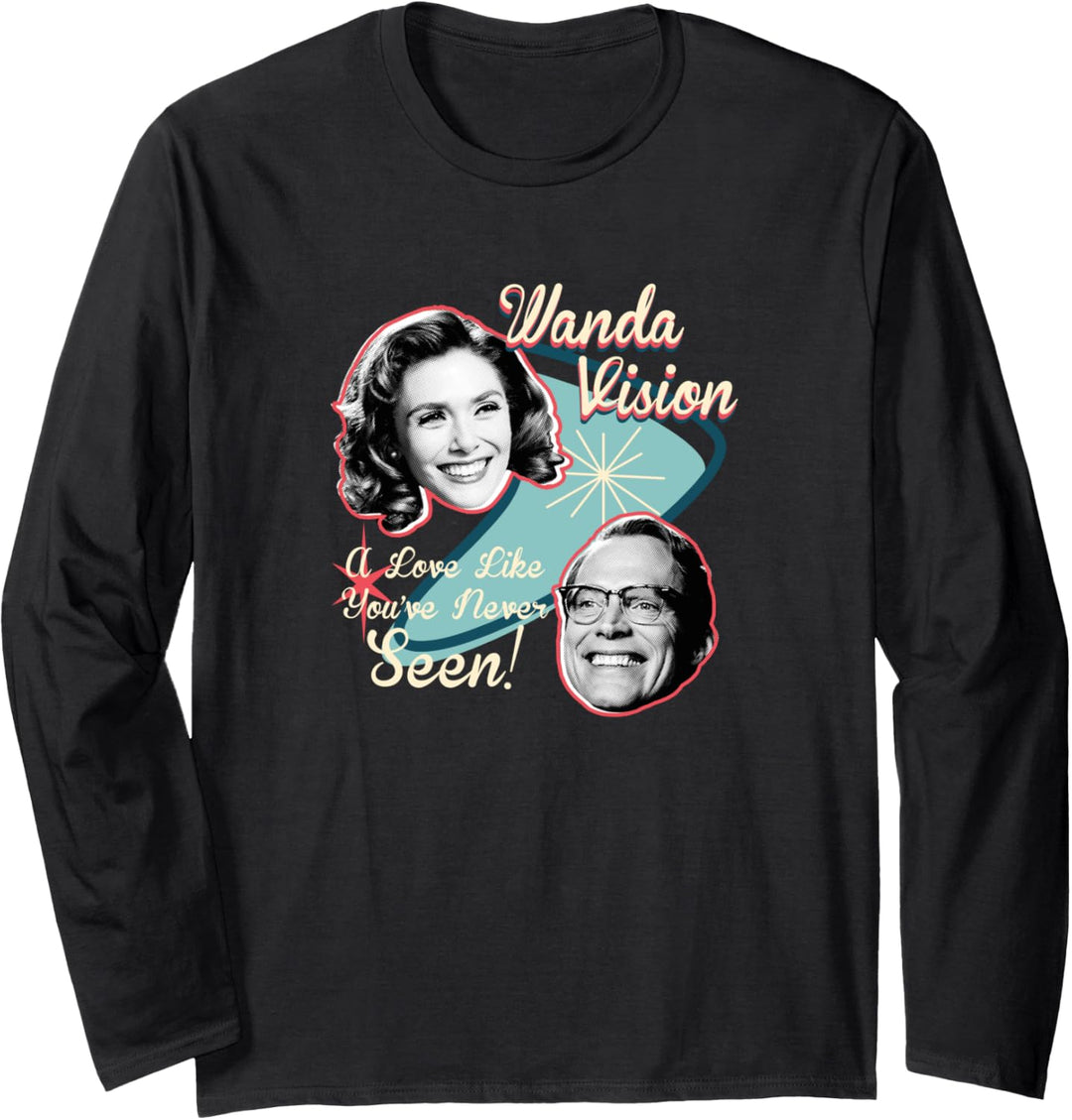 Marvel WandaVision Wanda & Vision Retro Love Langarmshirt
