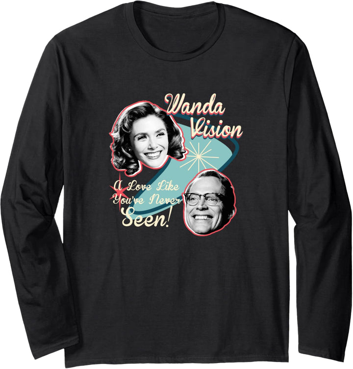 Marvel WandaVision Wanda & Vision Retro Love Langarmshirt