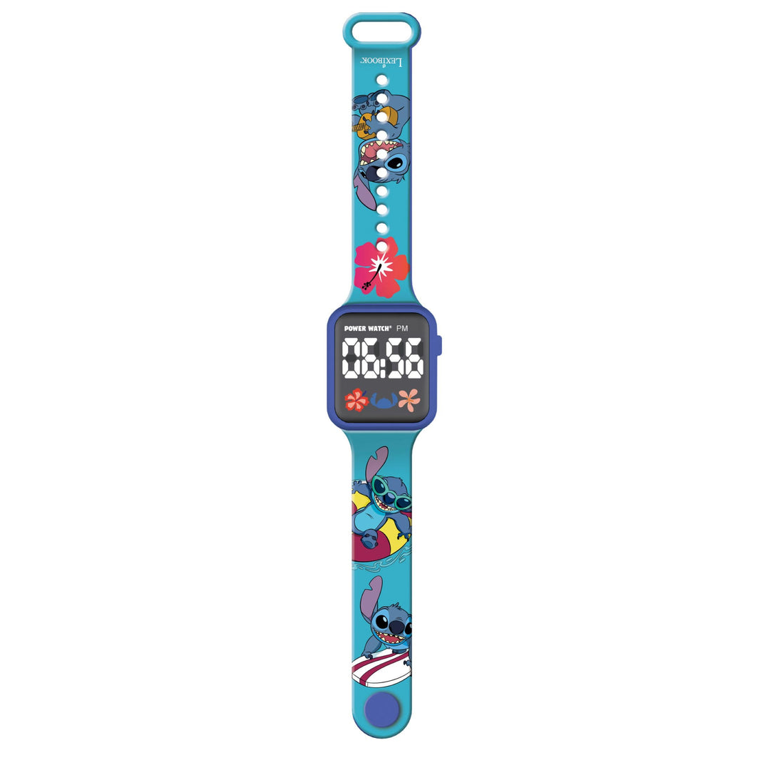 Lexibook, Disney Stitch, Digitaluhr, 12-Stunden- oder 24-Stunden-Anzeige, Blau, DMW060D. Einheitsgrö