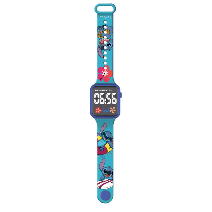 Lexibook, Disney Stitch, Digitaluhr, 12-Stunden- oder 24-Stunden-Anzeige, Blau, DMW060D. Einheitsgrö