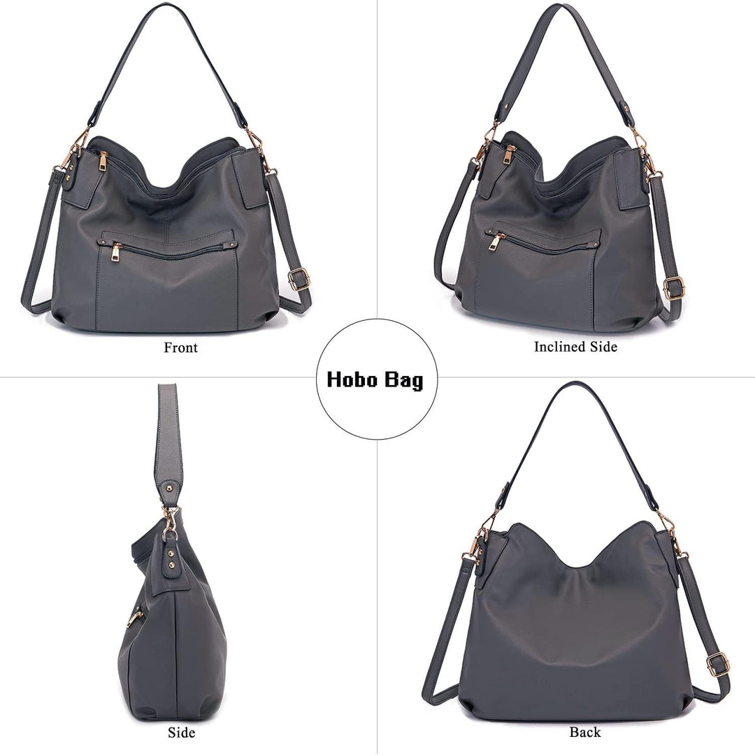 Idesort Grosse Umhängetasche, Damen-Handtaschen und Geldbörsen, Schulter- und Hobo-Taschen für Fraue