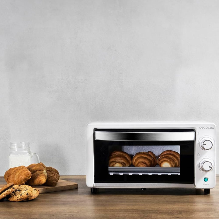 Cecotec Tischofen Bake&Toast 1090 White, 10 L, 1000 W, Timer 60 Minuten, einstellbare Temperatur bis