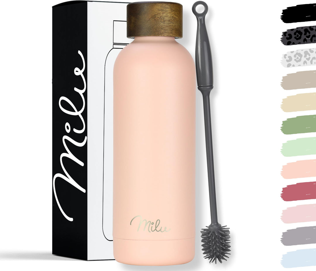 Milu Thermosflasche 750ml Isolierte Edelstahl Thermo Trinkflasche Thermoskanne Auslaufsichere Isolie