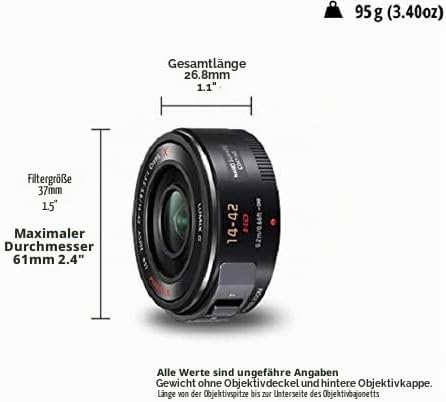 Panasonic H-PS14042E LUMIX G X Vario Powerzoom 14-42 mm F3.5-5.6 ASPH. Objektiv (28-44 mm KB, Power