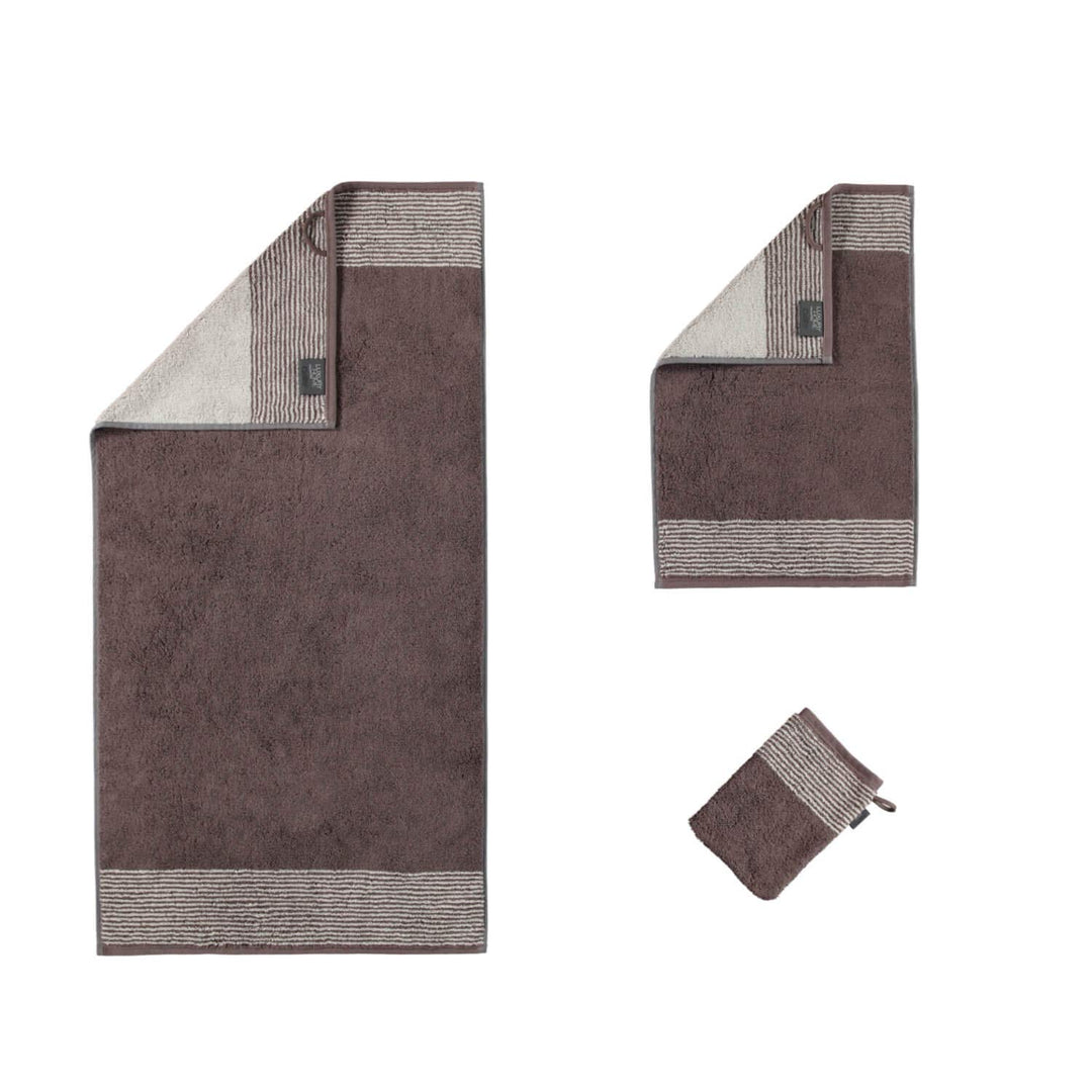 CAWÖ Home Handtücher Luxury Home Two-Tone 590 Pepper - 37 Duschtuch 80x150 cm, Duschtuch 80x150 cm