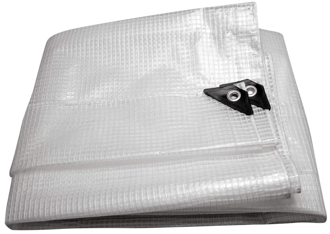 HOME It® Verstärkte Abdeckplane - 4,0 m × 6,0 m (24,0 m²), 120 g/m², UV-beständig, Wind- und Wasserd