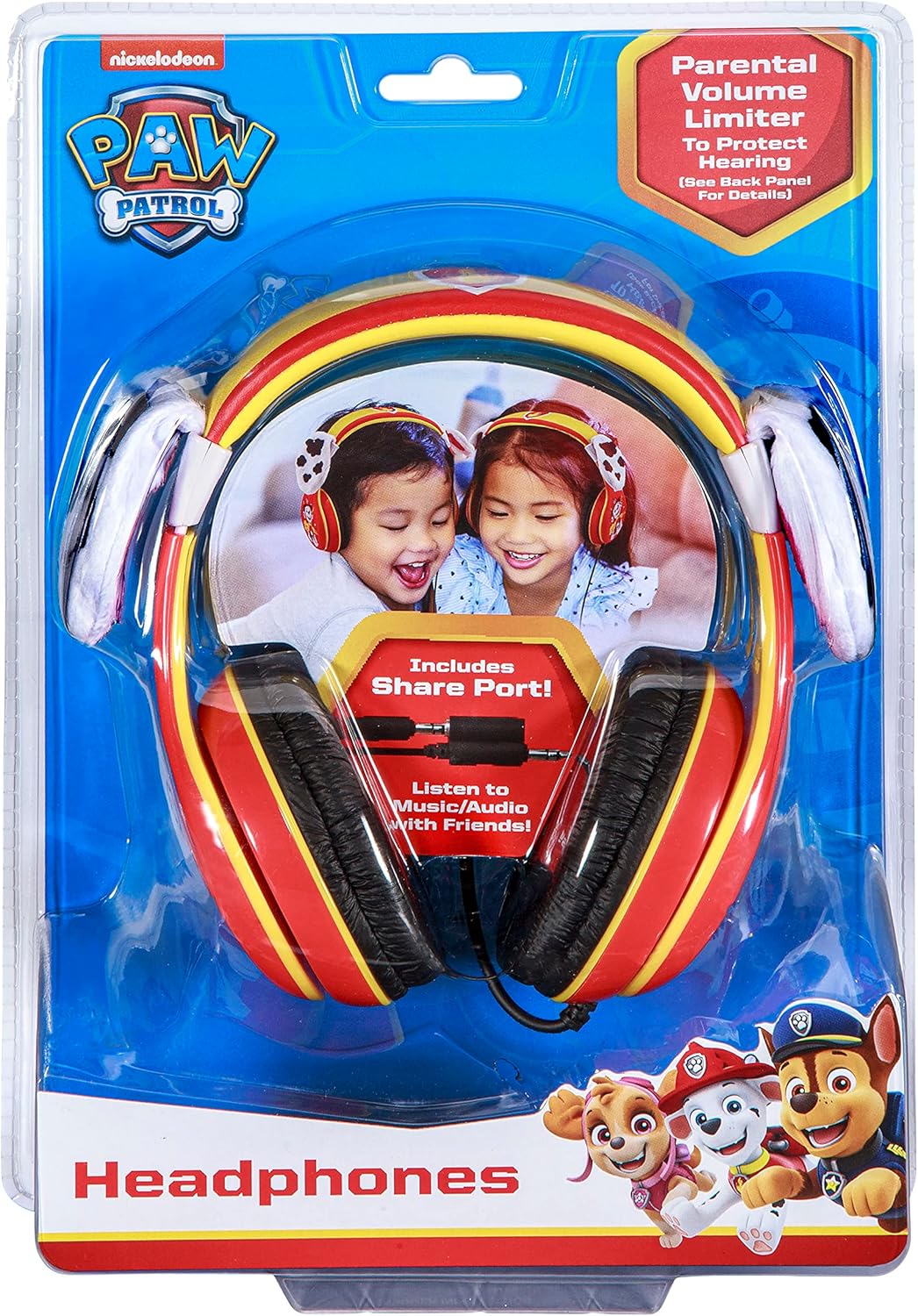 ekids PW-140MA Lizenzierter Paw Patrol Kopfhörer im Marshall Design mit kindgerechter Lautstärkebegr