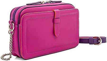 mywalit Unisex Kleine Lederschultertasche Tasche Sangria Multi, Sangria Multi
