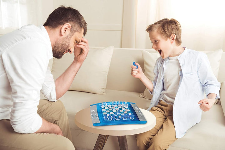 Lexibook 12 LCG3000 ChessLight, Elektronisches Schachspiel mit Berührungstastatur und Licht-und Soun