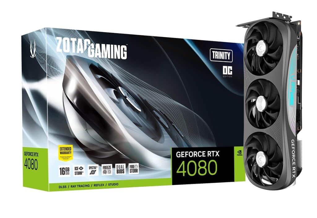 Zotac GEFORCE RTX 4080 Trinity OC NVIDIA 16 GB GDDR6