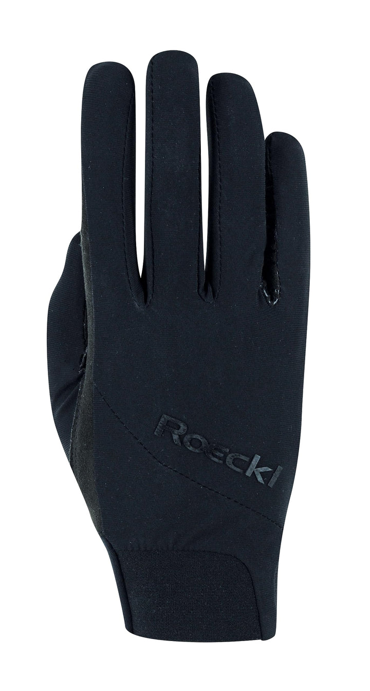Roeckl Sports Reithandschuh MANIVA, Turnier Sommer Handschuh, 3 Farben, Grösse 6-11 7 Schwarz, 7 Sch