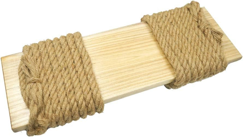 Aoneky Schaukel 60 x20 x3cm mit 3.7M Seil, Holz Brettschaukel, Tragfähigkeit: 160KG, Baumschaukel Ki