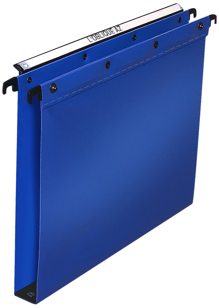 L Oblique Hängemappen im Folio-Format blau, blau