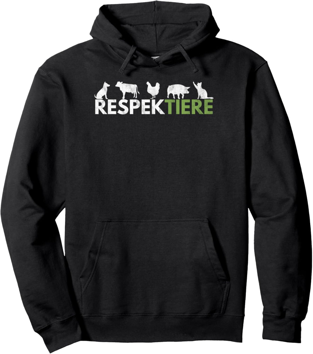 RespekTIERE - Vegetarier Veganer Tierschützer Pullover Hoodie