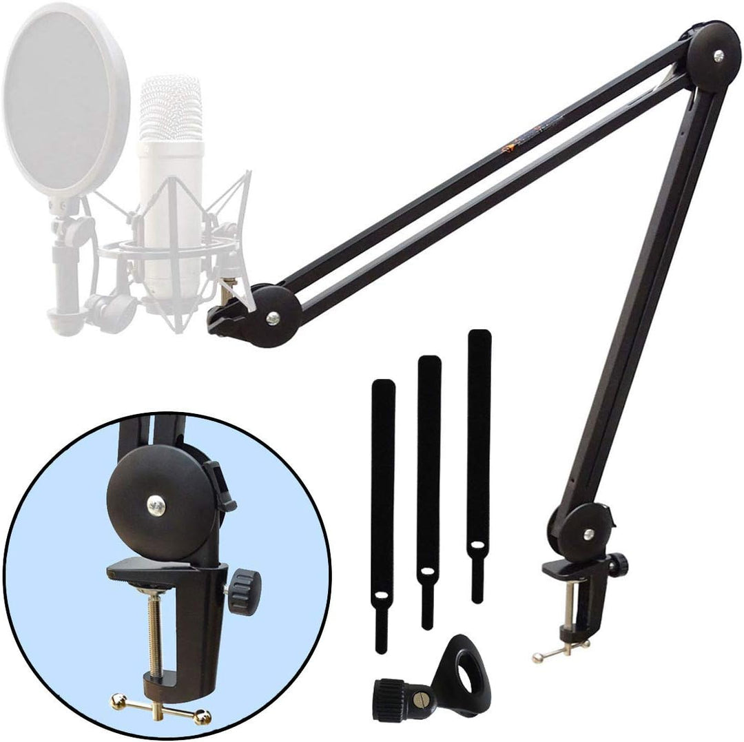 Rode NT2-A Kondensator Mikrofon Set + keepdrum MS138 Tisch-Stativ Mikrofonarm
