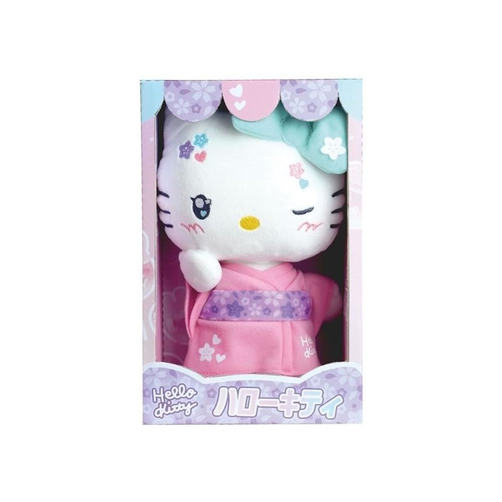 Jemini 024406 Hello Kitty Kimono Kawai, Plüsch, -22 cm, Mehrfarbig