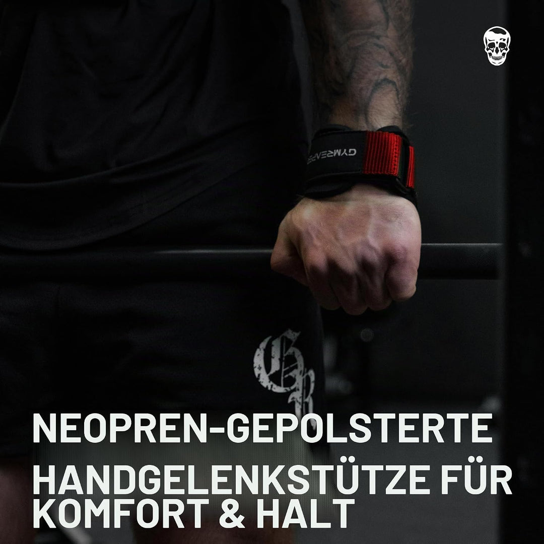Gymreapers Gewichthebergriffe (Paar) für schweres Powerlifting, Kreuzheben, Rudern, Klimmzüge, mit N