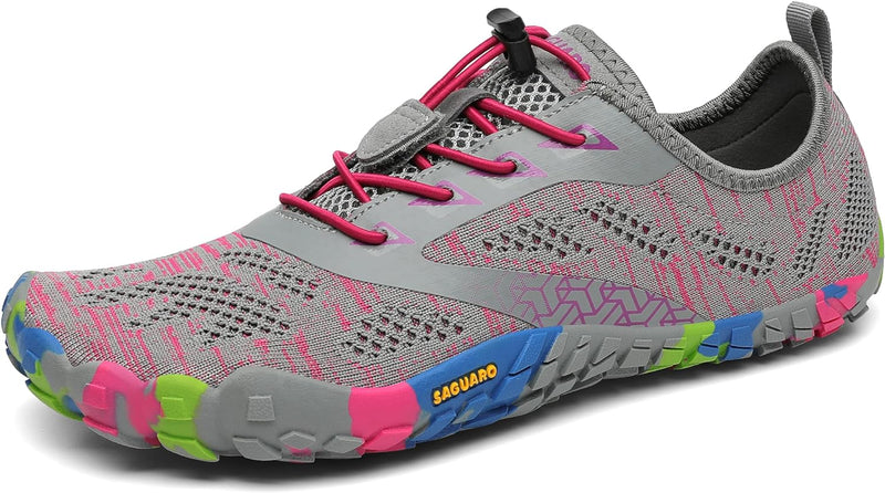 SAGUARO Herren Damen Barfussschuhe Outdoor Fitnessschuhe Sport Traillaufschuhe Gr. 36-48 41 EU Brill