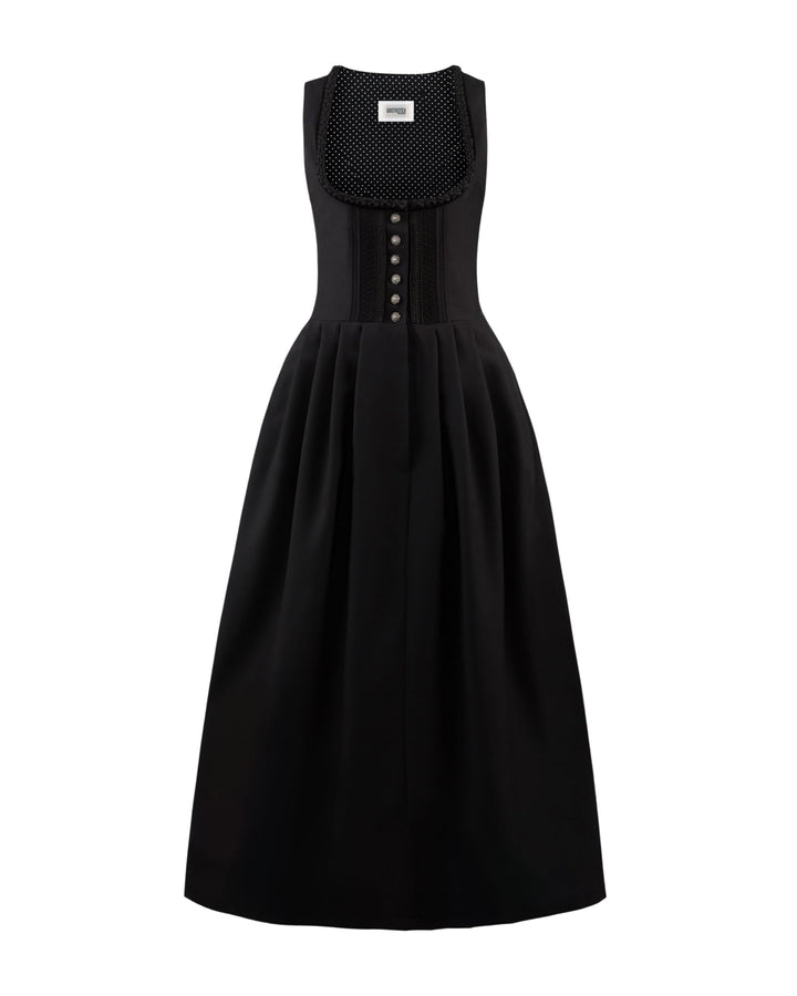 Stockerpoint Damen Zenta3 Maxi Dirndl ohne Schürze (1er Pack) 40 Schwarz, 40 Schwarz