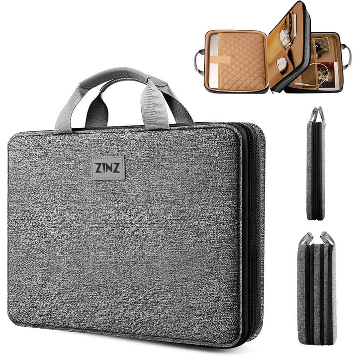 ZINZ Laptoptasche, Computer Hülle, Aktentasche mit mehreren Taschen für 11,6 12,9 13 13,3 14 15 15,6