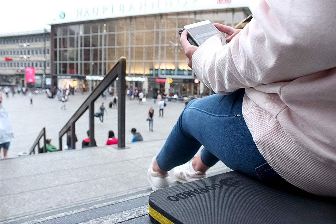 GORANDO® Premium Kniekissen |gelb| Kniebrett | Knieunterlage - Ideal für die Arbeit in Werkstatt, Ha