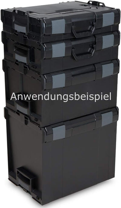 L-BOXX® 238 Bosch Sortimo schwarz leer BSS Werkzeugkoffer Transportbox black, Schwarz