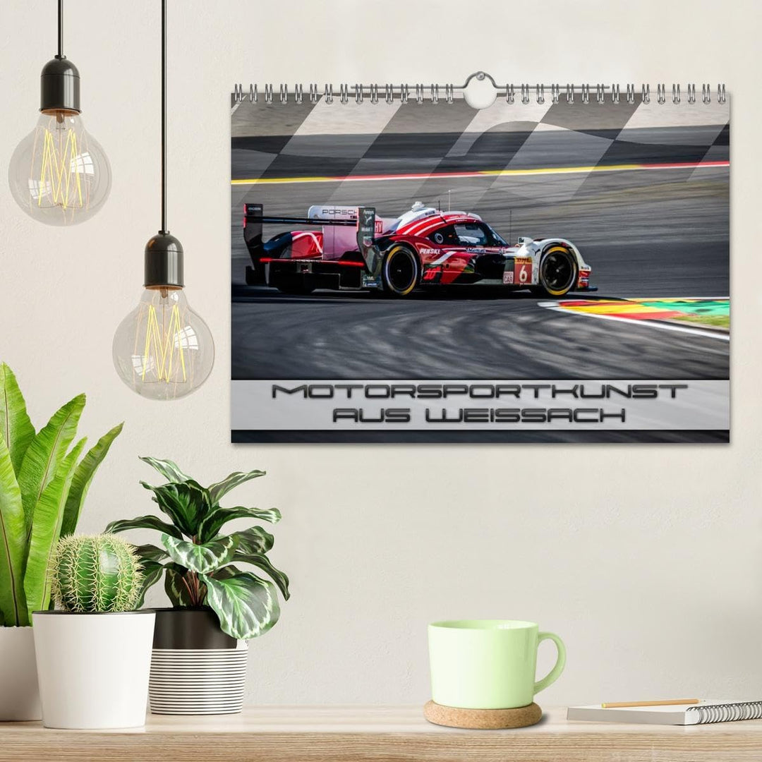 Motorsportkunst aus Weissach (Wandkalender 2026 DIN A4 quer), CALVENDO Monatskalender: Ein Kalender