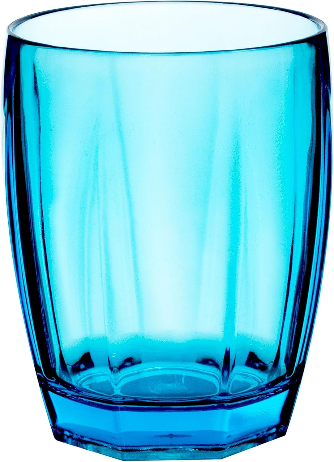 Melamin Geschirr Set 20 Teile elegante Steingut Optik in blau mit Tassen Wasserglas 320 ml blau - fü