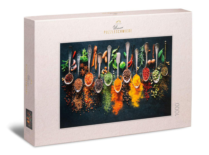 Ulmer Puzzleschmiede - Puzzle „Scharfe Farben“ – Klassisches 1000 Teile Premium-Puzzle Made in Germa