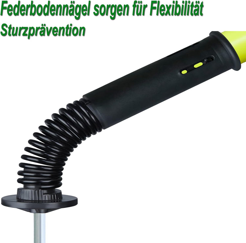 YRHome Slalomstangen Fussball Set Slalom Poles 6 Slalom Stangen mit Federgelenk Sprunghafte Agilität