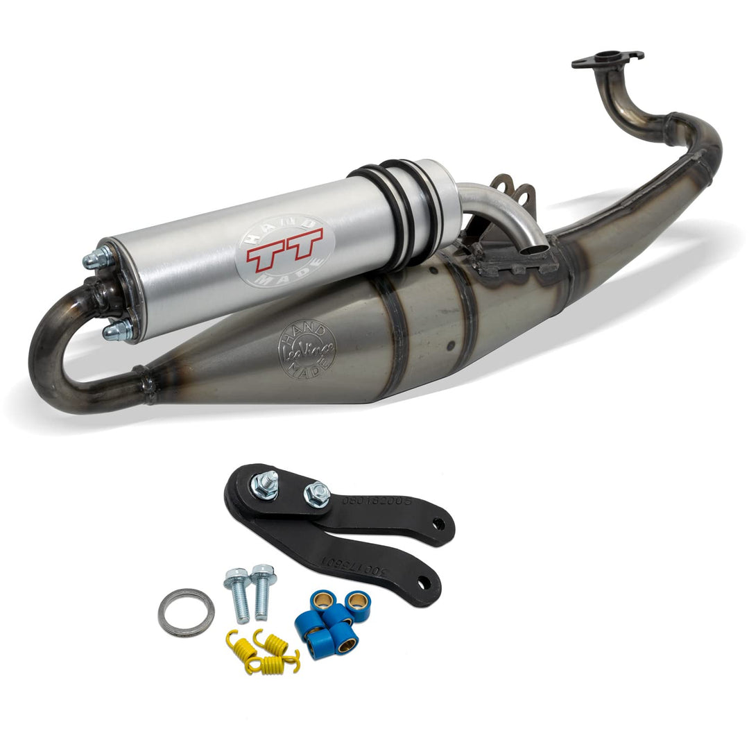 Auspuffanlage LeoVince Komplettanlage HAND MADE TT, Aluminium, mit Zulassung für Aprilia SR Stealth/