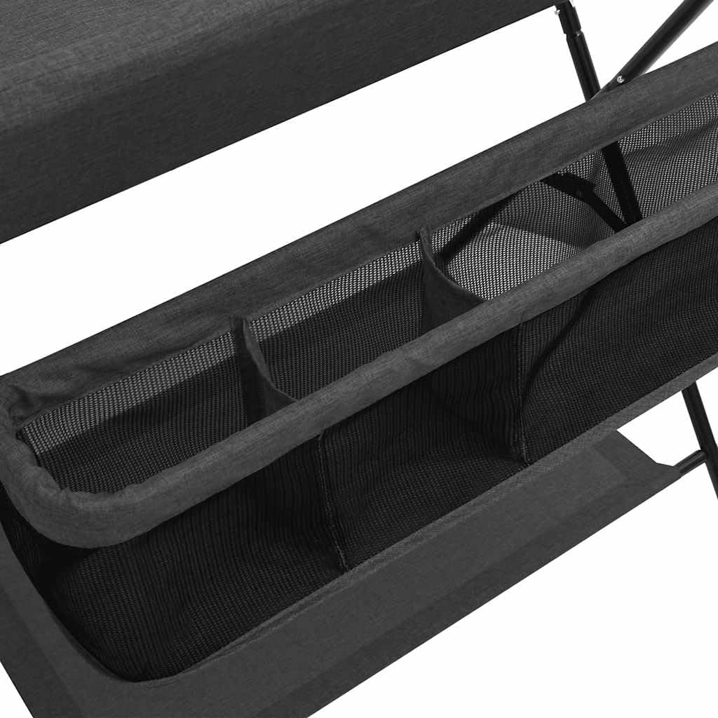 vidaXL Wickeltisch mit seitlichen Staufächern Zusammenklappbar Wickelauflage Kommode Mulde Unterlage