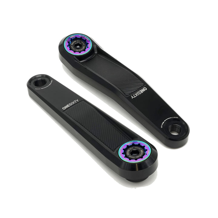 windmeile | Lekkie Buzz Bars Pedalarme, Left Offset Square Drive 160mm, V3.1, Schwarz/Rot/Silber/Sli