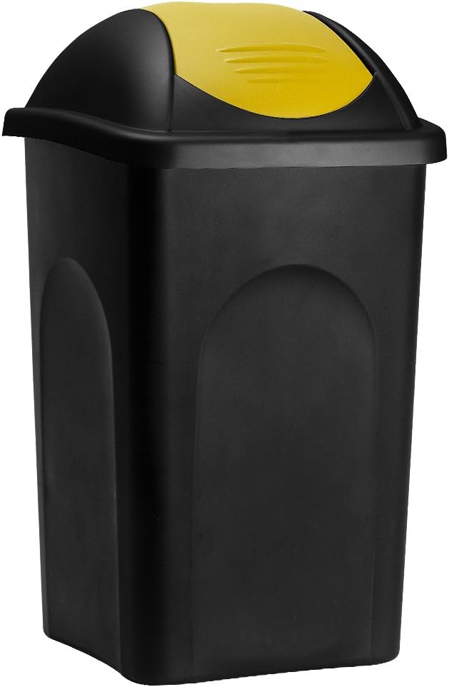 Deuba® 4X Mülleimer Set mit Schwingdeckel 60L Abfalleimer Automatik Geruchsarm Küche Bad Biomüll Gel