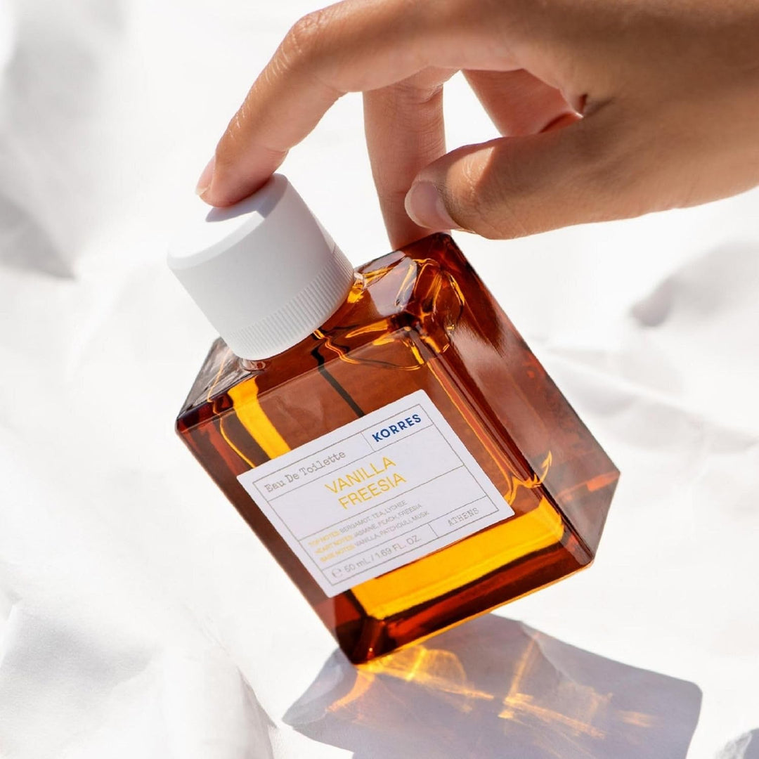 KORRES VANILLA FREESIA Eau De Toilette für Damen, blumig & eleganter Damenduft, dermatologisch getes