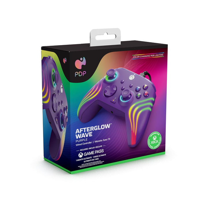 PDP Xbox Afterglow Wave Kabelgebundener Controller Lila