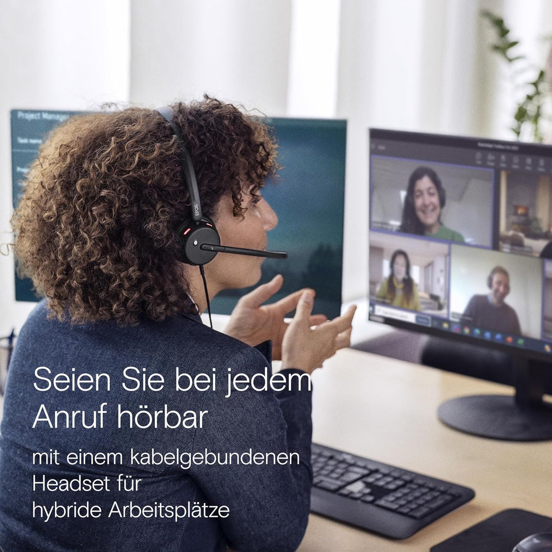 EPOS Impact 430T - Mono USB-C & USB-A On-Ear-Headset mit dualem Noise-Cancelling-Mikrofon, Microsoft