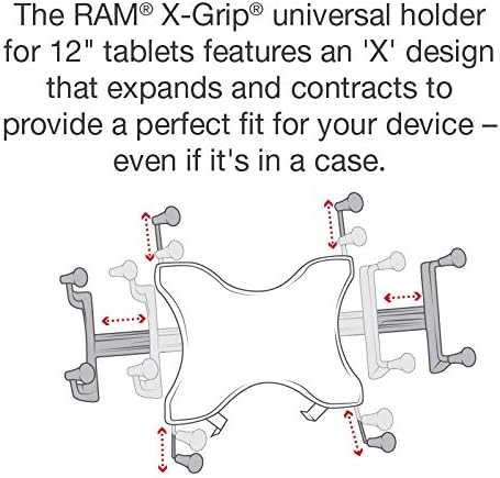 Ersatzteil: RAM Mounts X-Grip UNIVERSAL 12 Class Tablet Holder, RAM-HOL-UN11U (Tablet Holder), Unive