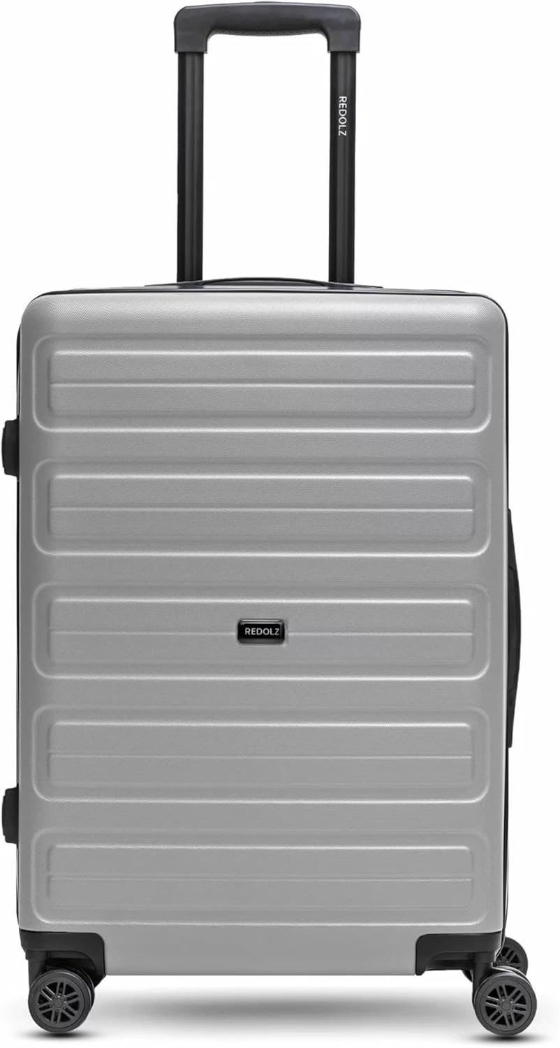 REDOLZ Mittelgrosser Hartschalen Check-in Koffer | Trolley 44 x 24 x 65 cm aus hochwertigem ABS Mate