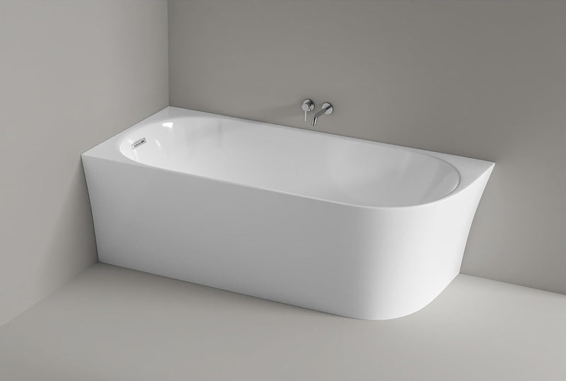 BERNSTEIN Eck-Badewanne aus Sanitäracryl Wanne mit Doppelwandiger Konstruktion 170 x 80 x 58 cm - 5