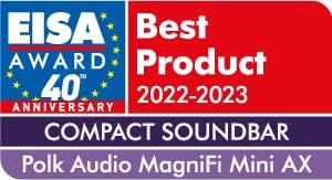 Polk Audio MagniFi Mini AX ultrakomakte TV-Soundbar mit Wireless Subwoofer, Dolby Atmos und DTS:X, H