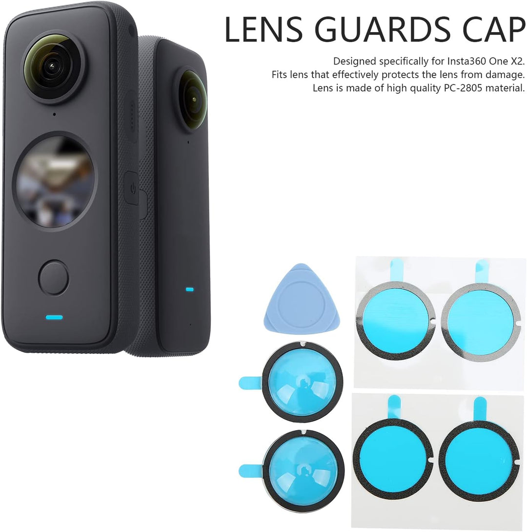 ciciglow für Insta 360 ONE X2 Lens Guards Cap, Double Lens Guards, Double Layer Optical Coating, Sch