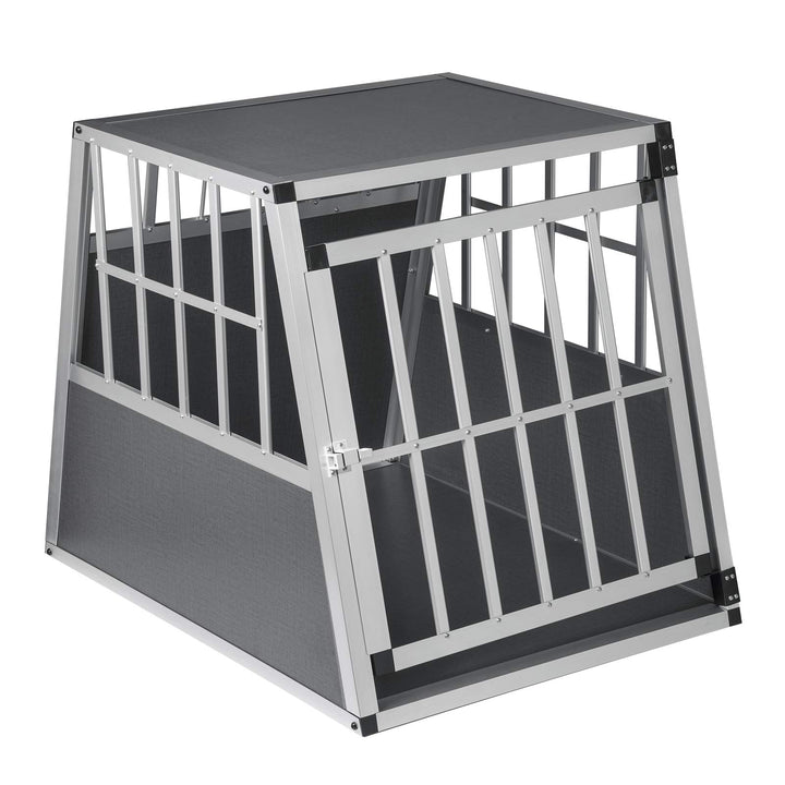 EUGAD Hundetransportbox Alu Hundebox Reisebox Autobox für grosse Hunde Husky Samojede Weimaraner Bor