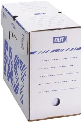 Fast Set Ablagebox Manuelle 25 Stück Dos 15 cm weiss/blau, Dos 15 cm