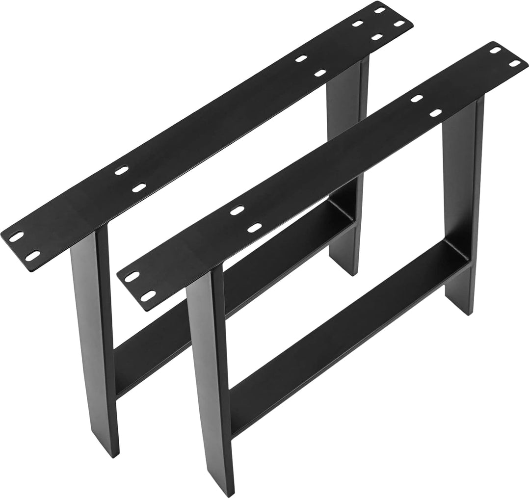 PrimeMatik - Tischbeine rechteckig aus Stahl 695 x 85 x 730 mm 2-Pack