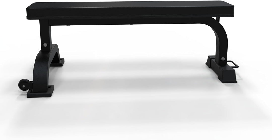 Bad Company Hantelbank I Flachbank 110 x 66 x 41 cm I Trainingsbank für das Krafttraining zuhause I
