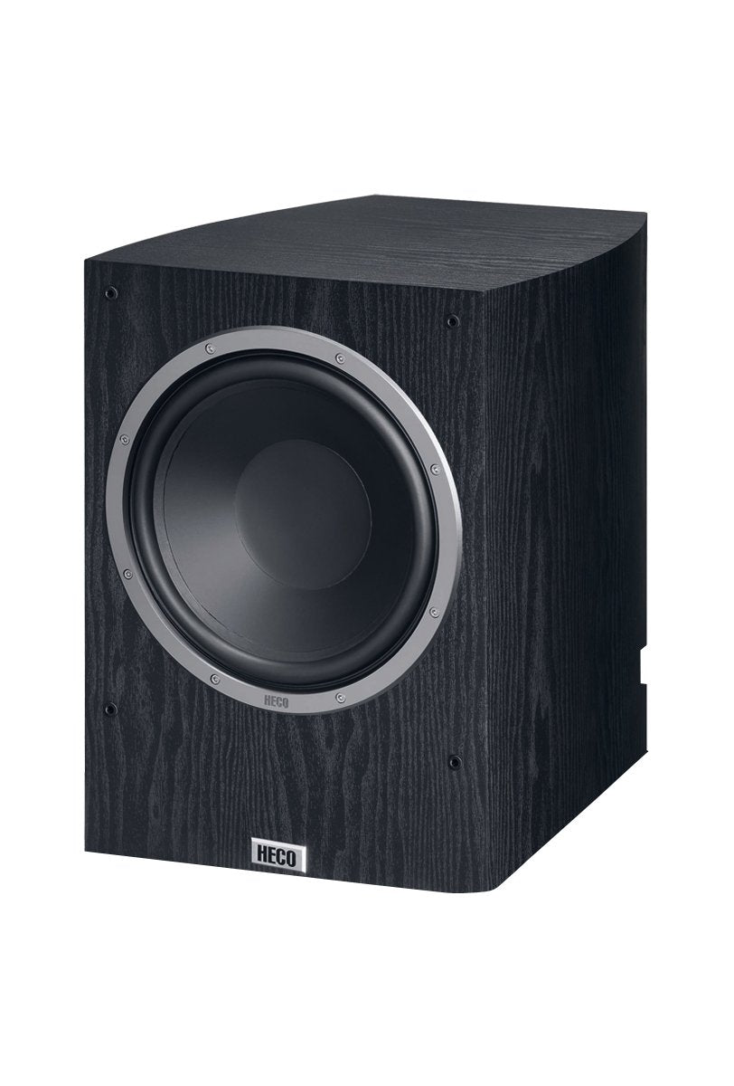 HECO Victa Prime Sub 252 A | Aktiver Heimkino-Subwoofer | 260mm Langhubtreiber mit max. 200 Watt, Fa